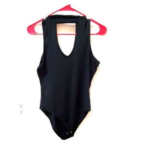Turtle neck/collar body suit